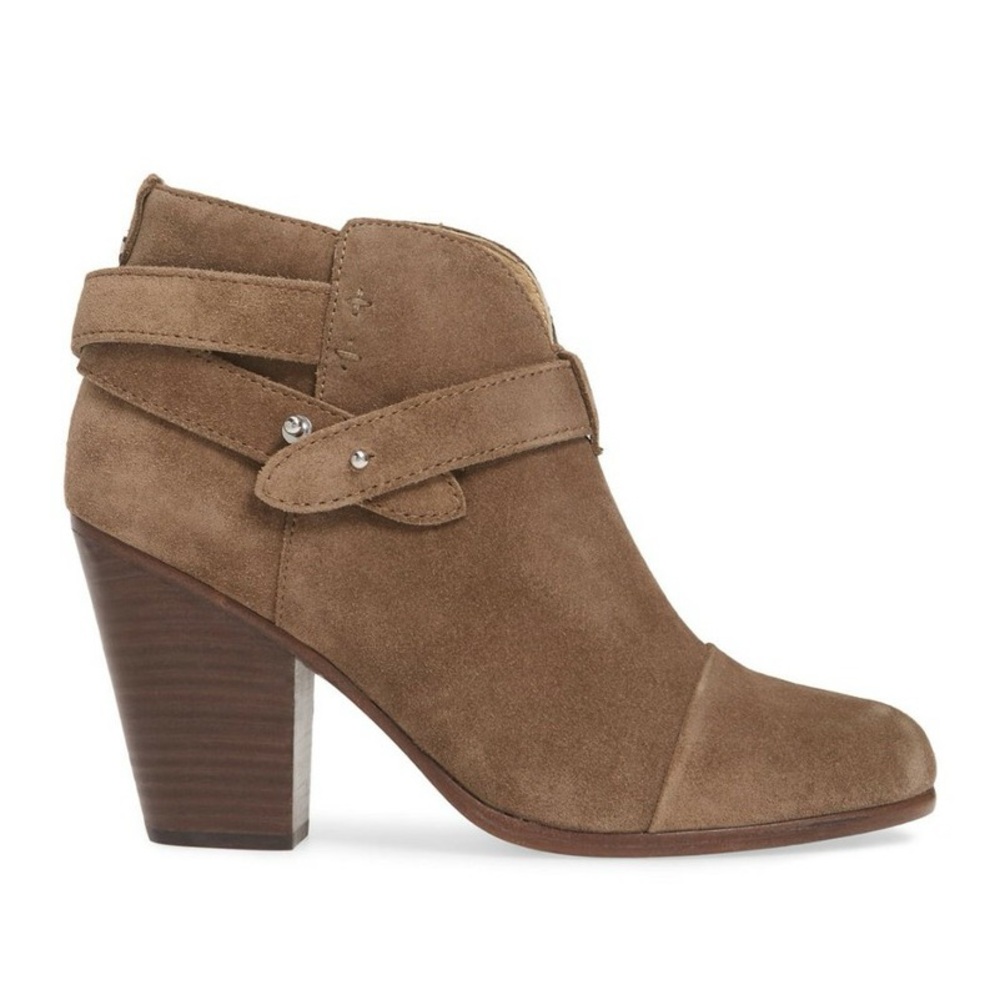 RAG & BONE Harrow Suede Ankle Boots – Camel – Size 39 (US 8)